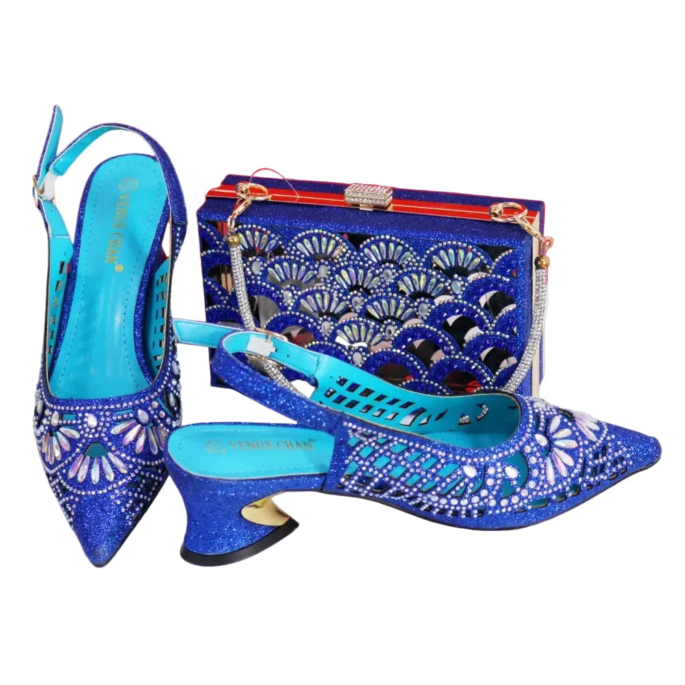 Elegant Ladies Shoes and Bag Set WEQ34