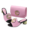 Latest Fashion Slippers and Bags Set EDZ564
