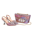 Women's Shoes and Bag Set with Pointed Toe EDN349
