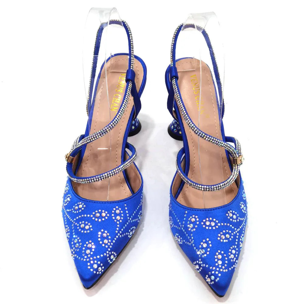 Elegant Pumps with Shoes and Bag Matching Set NFR43