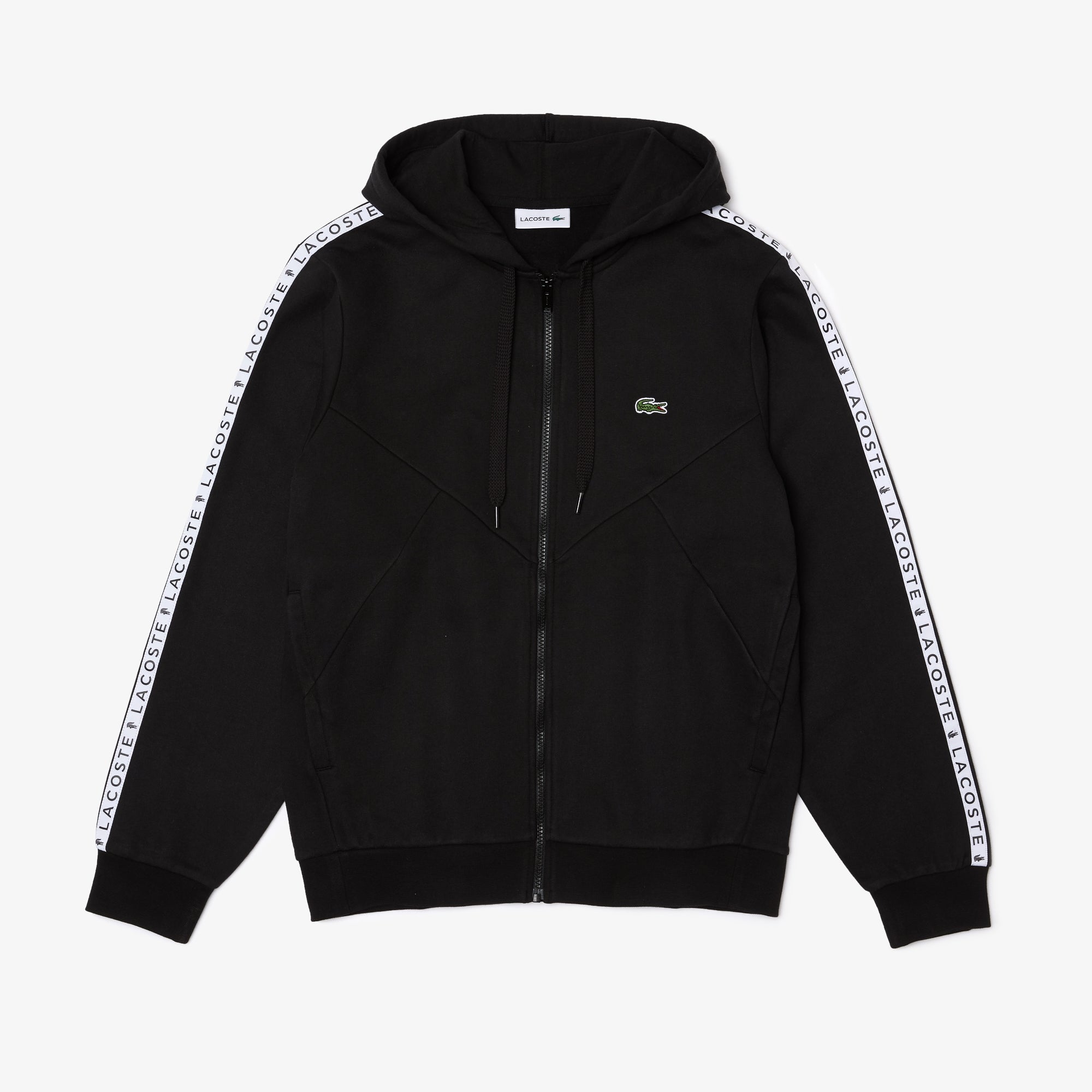 Lacoste Men's Colorblock Lettered Fleece Zip Hoodie
