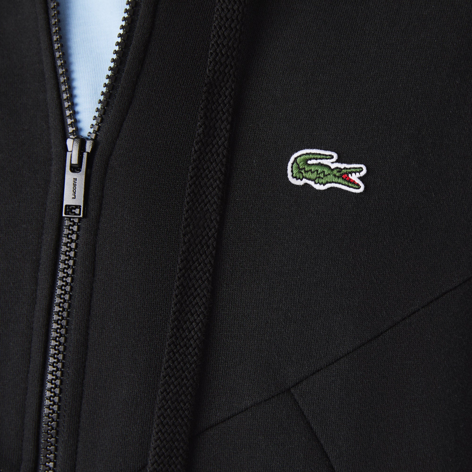 Lacoste Men's Colorblock Lettered Fleece Zip Hoodie