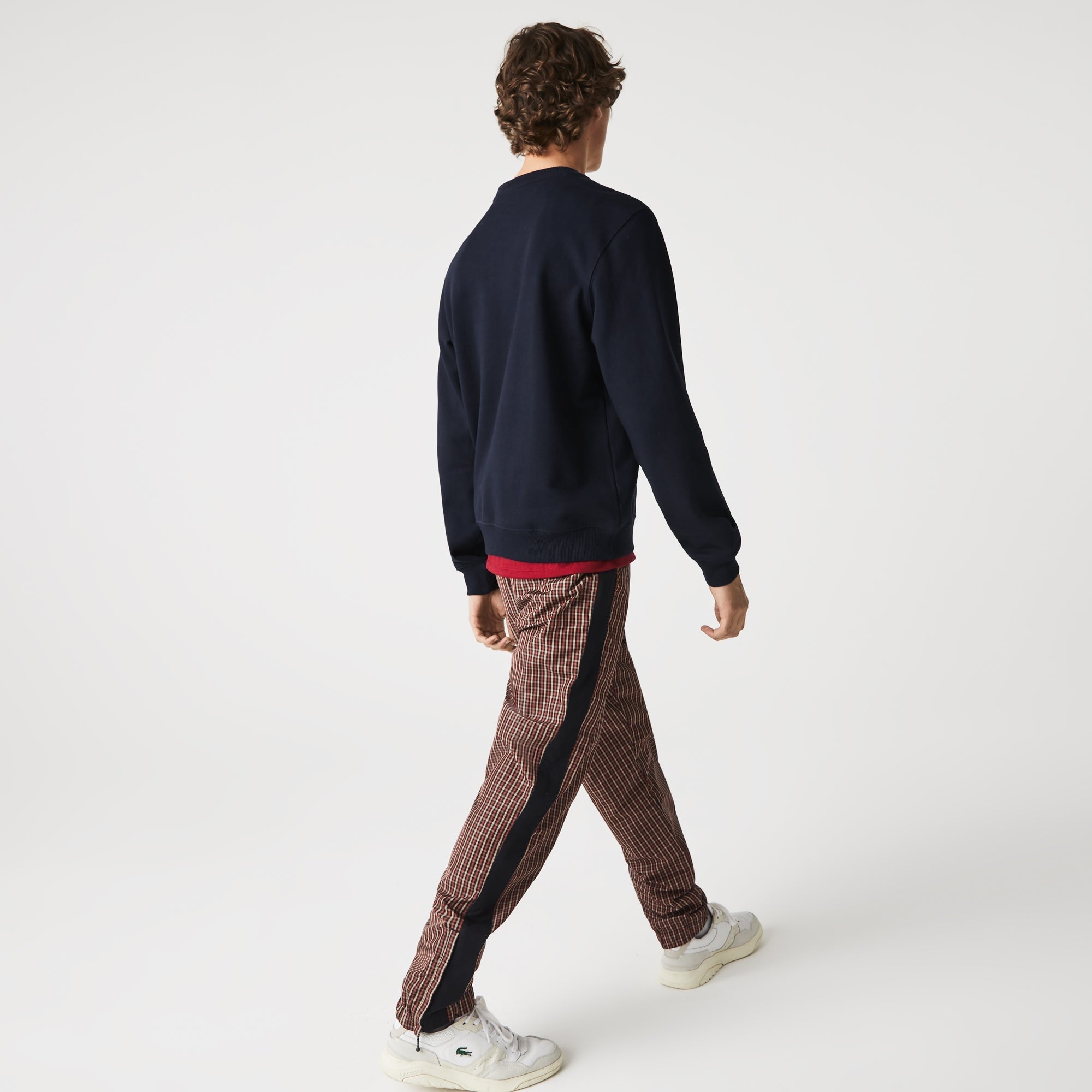 Lacoste Men's Pennants L Badge Cotton Fleece Sweatshirt
