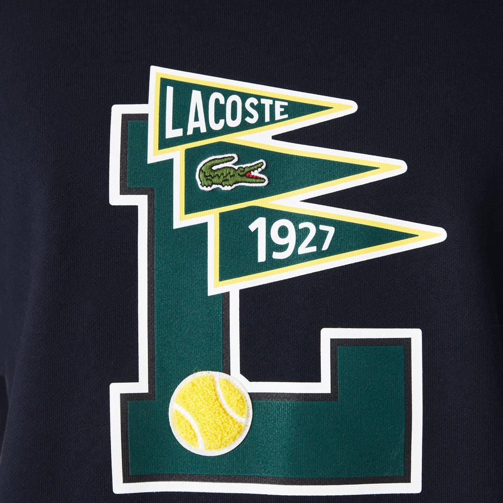 Lacoste Men's Pennants L Badge Cotton Fleece Sweatshirt