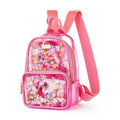 Mini Pink Confetti Clear Backpack