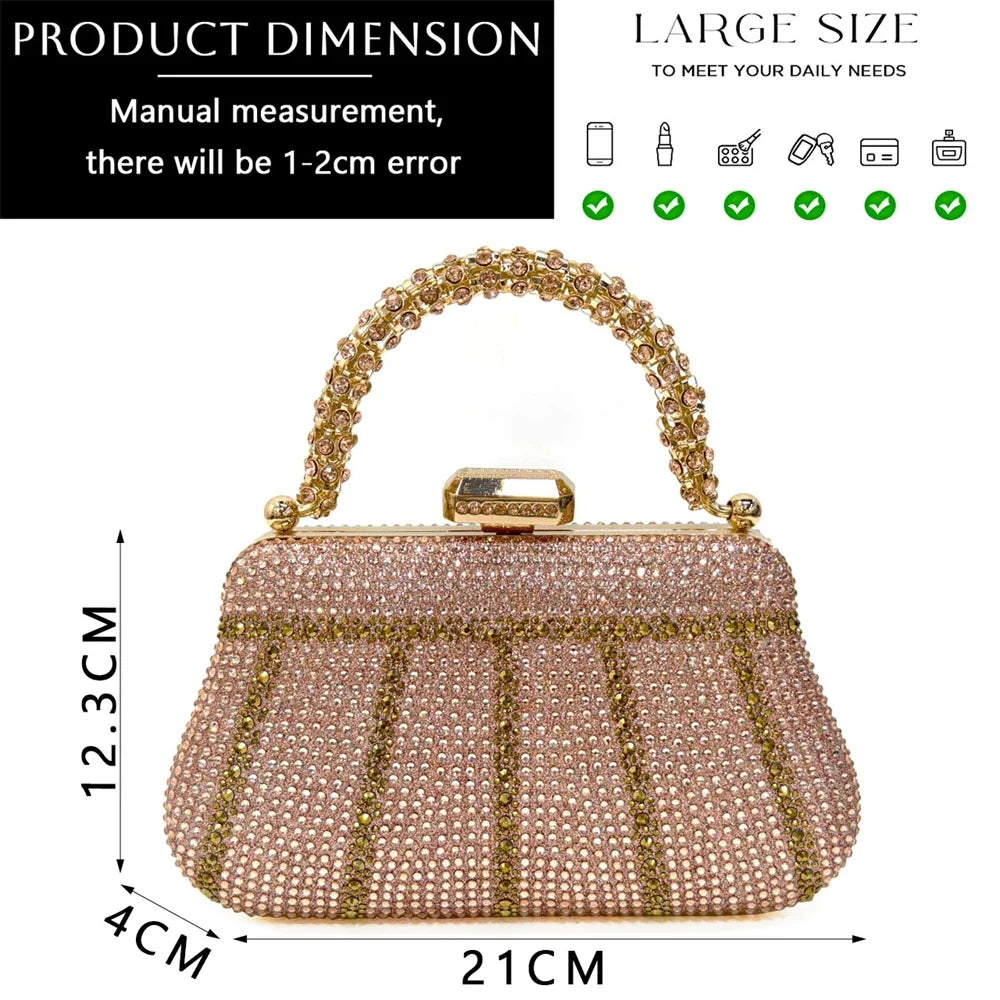 Women's Shoes and Bag Set with Rhinestone ED129