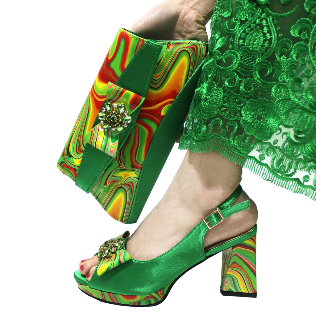 Italian Design Shoes Matching Bag Set EDT543