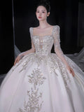 Luxurious Satin Wedding Dress EDW321