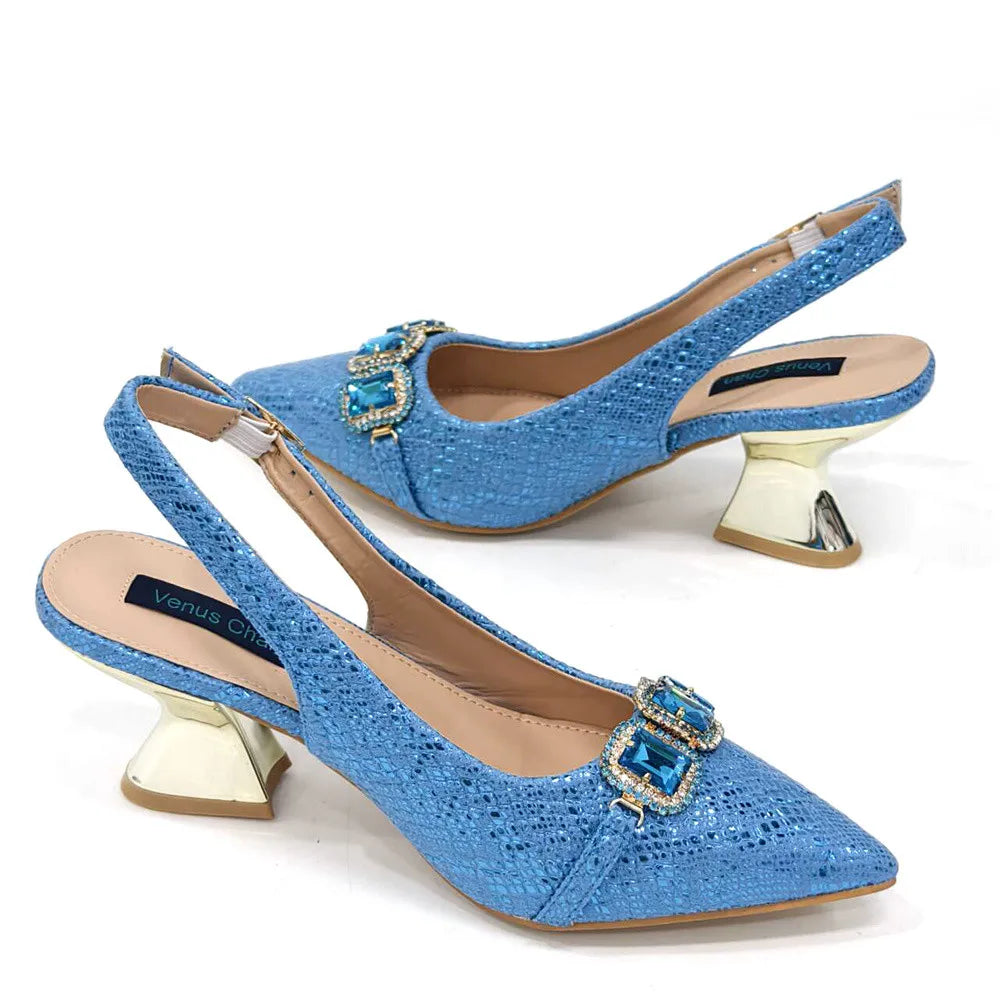 Newest Style Platform Shoes and Matching Bag Set JH654
