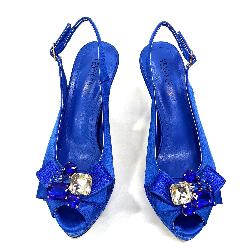New Fashion Evening Shoes and Bag Set HTY543