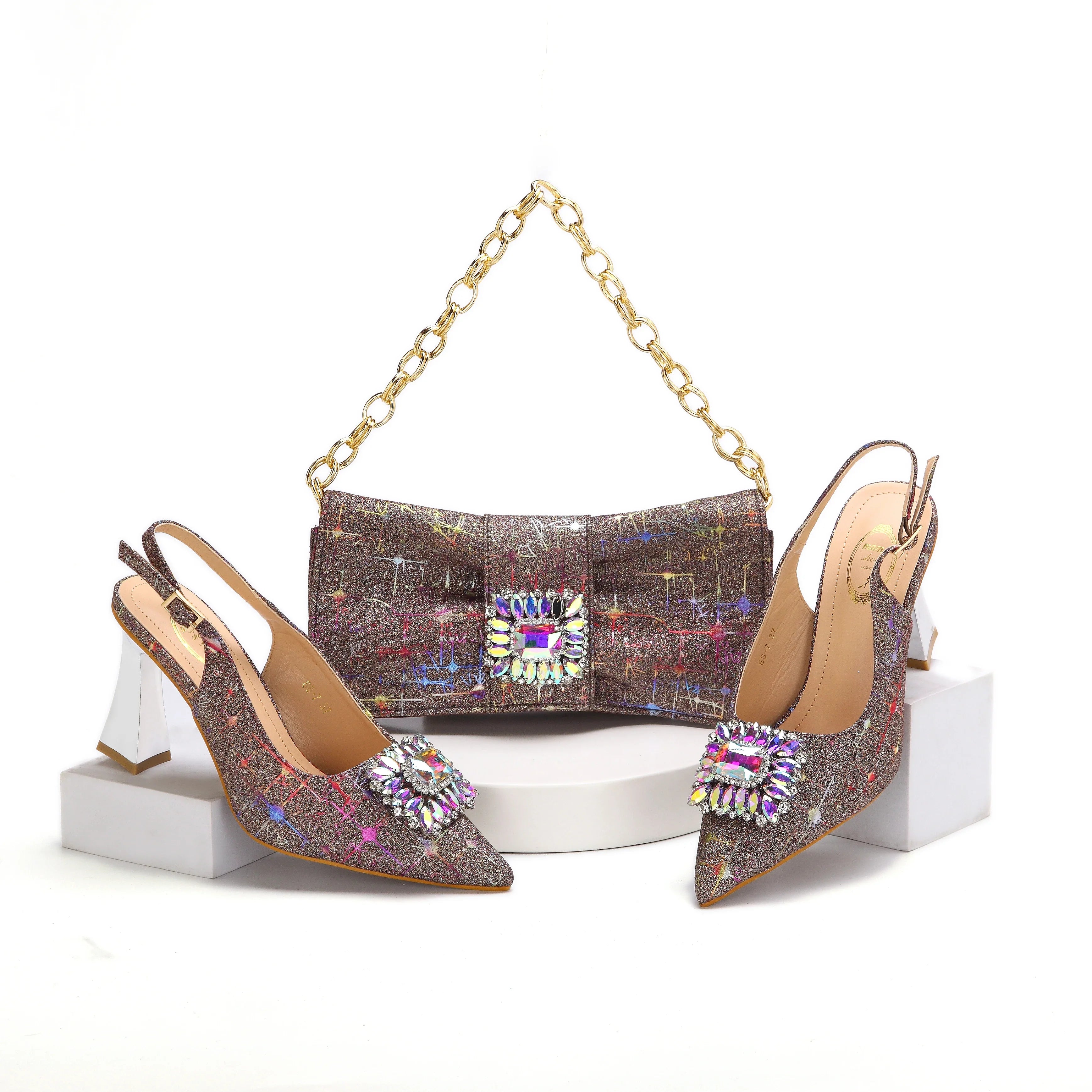 Lastest Italian Ladies Shoes with Matching Bag Set EDHMA1-14