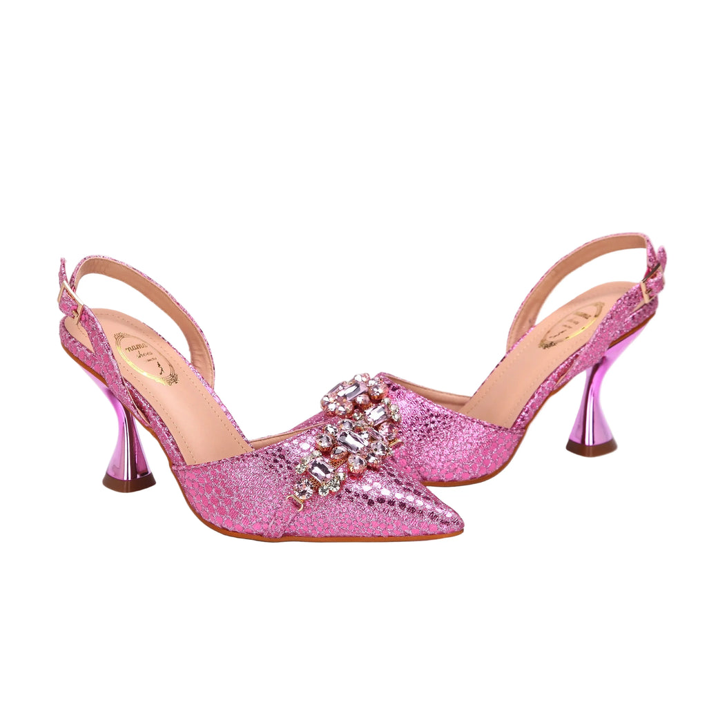 Women's Shoes and Bag Set with Pointed Toe EDN349