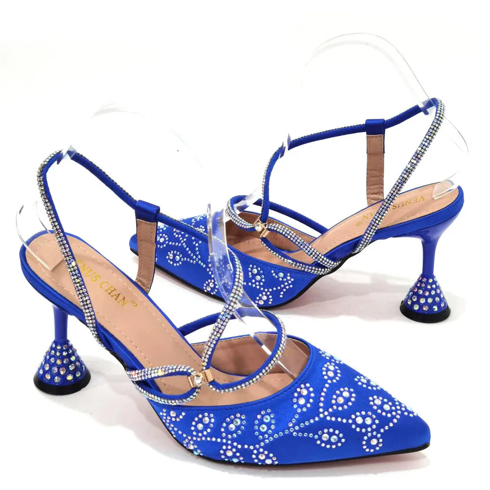 Elegant Pumps with Shoes and Bag Matching Set NFR43