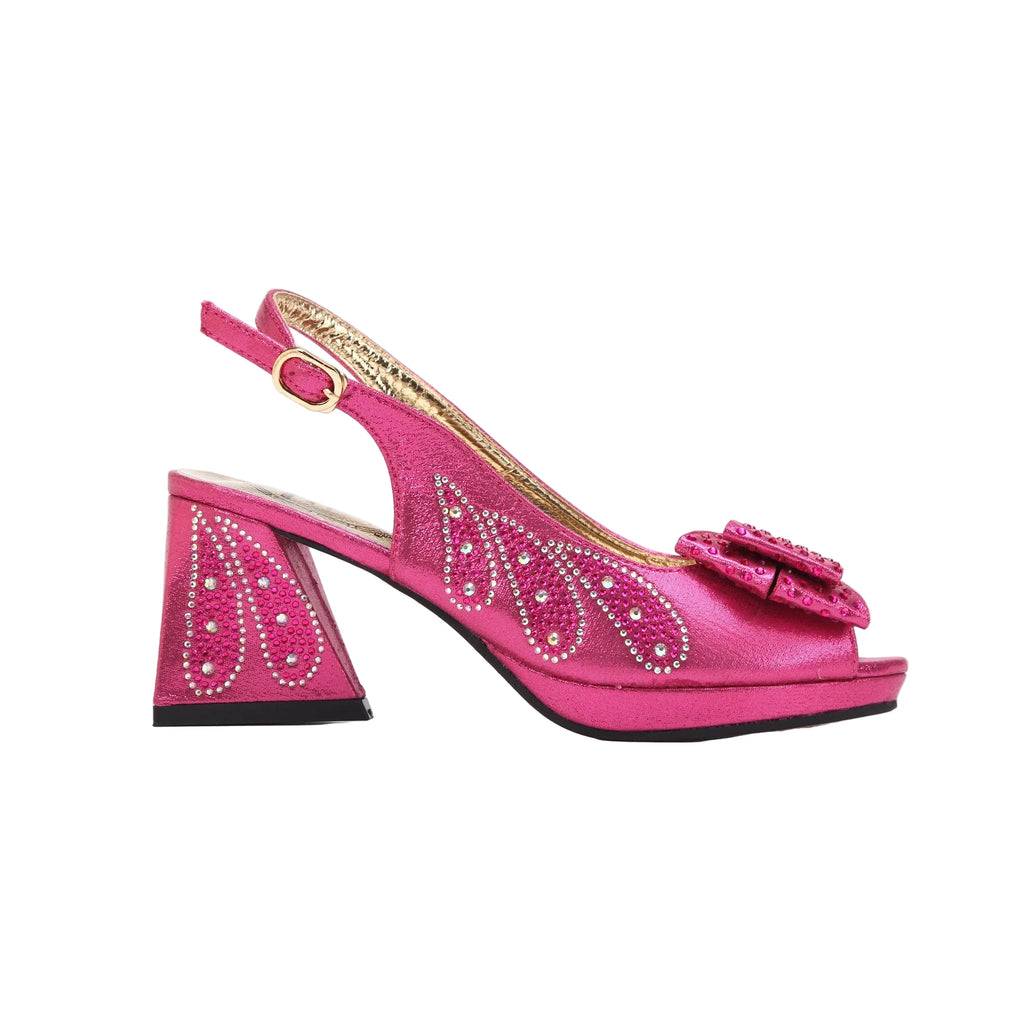 Women's Shoes and Bag Set Peep Toe EDN101
