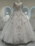 Luxurious Off Shoulder French Wedding Dress EDW325