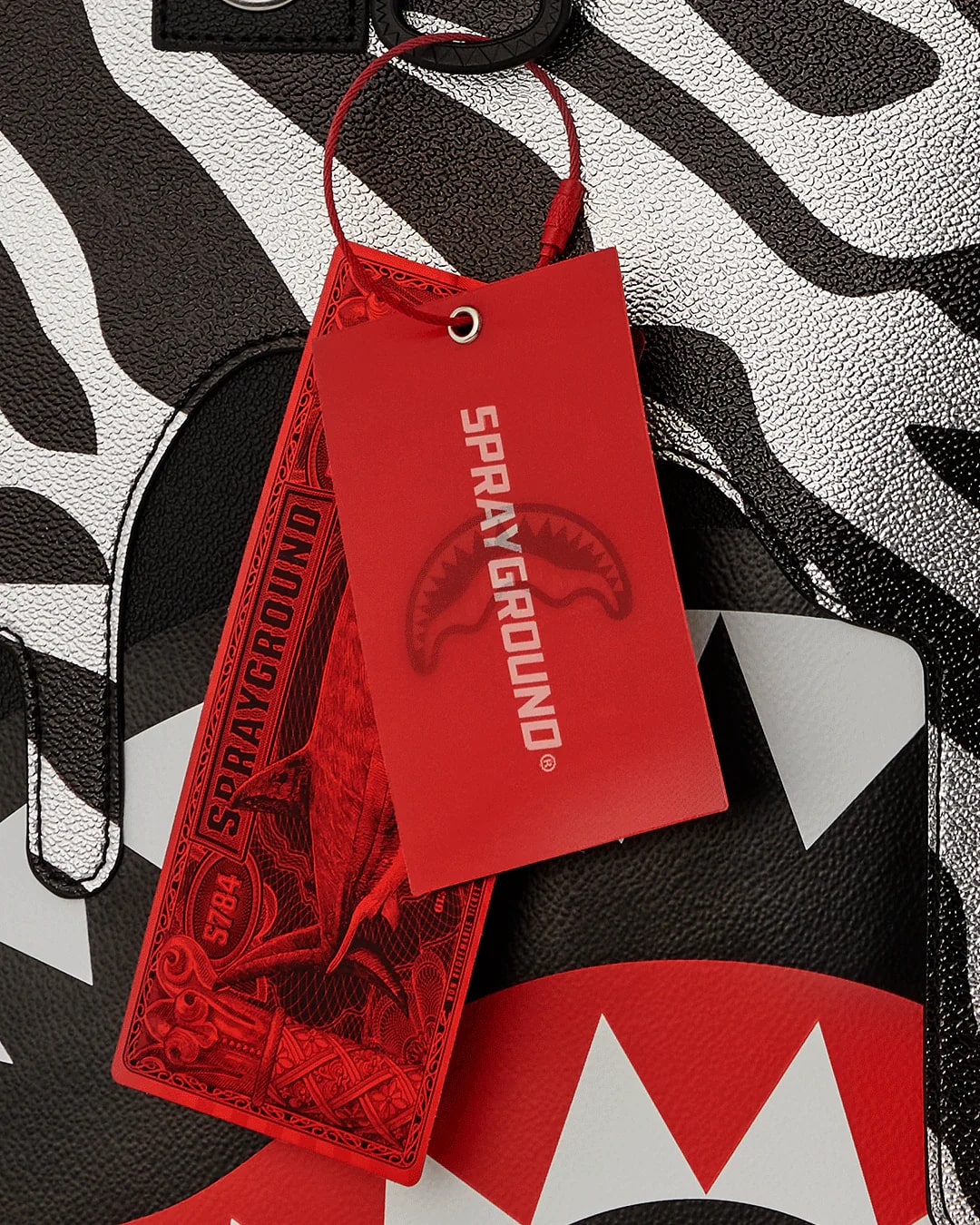 Sprayground Zebra Drip Tote T6594
