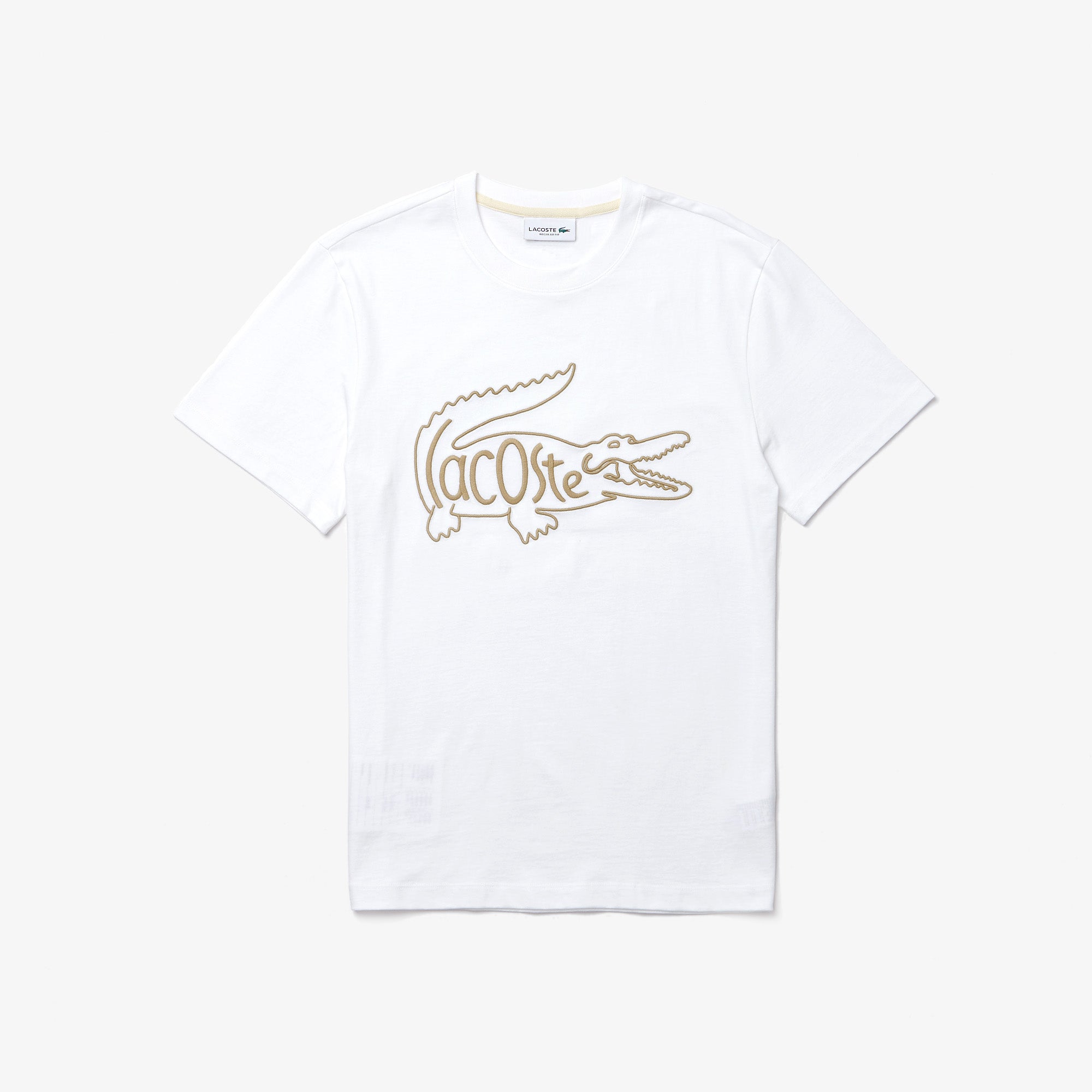 Lacoste Men’s Crocodile Embroidery Cotton T-shirt