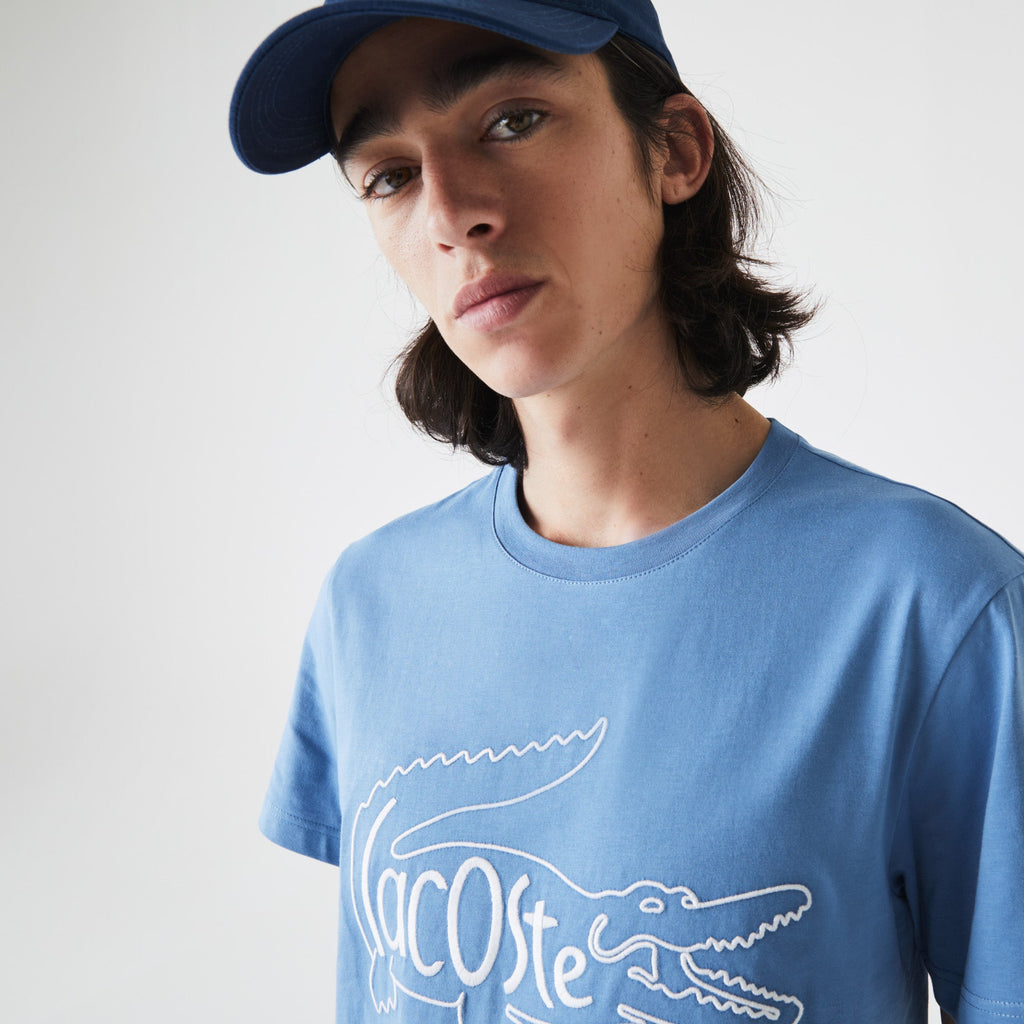 Lacoste Men’s Crocodile Embroidery Cotton T-shirt