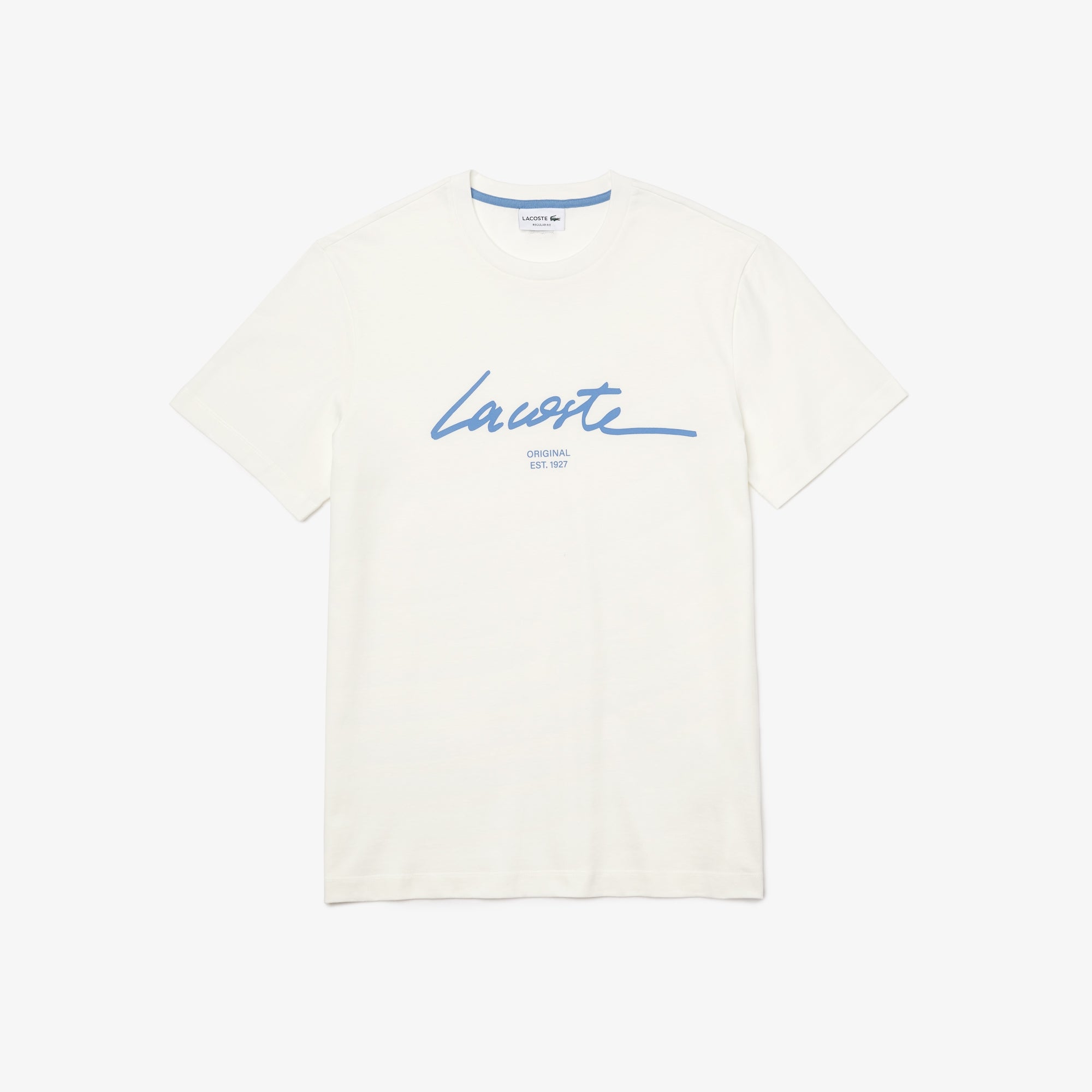 Lacoste Men’s Crew Neck Print Lettering Cotton T-shirt