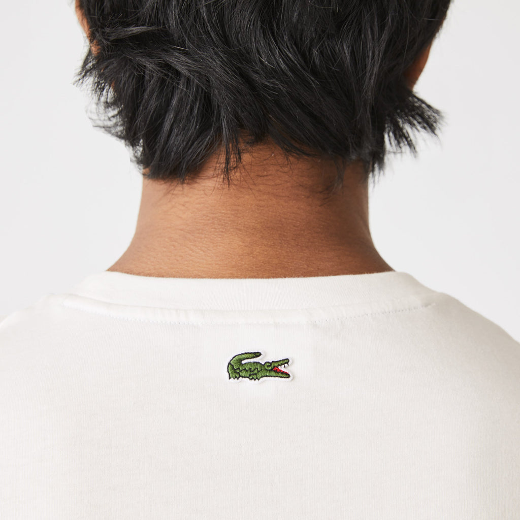 Lacoste Men’s Crew Neck Print Lettering Cotton T-shirt