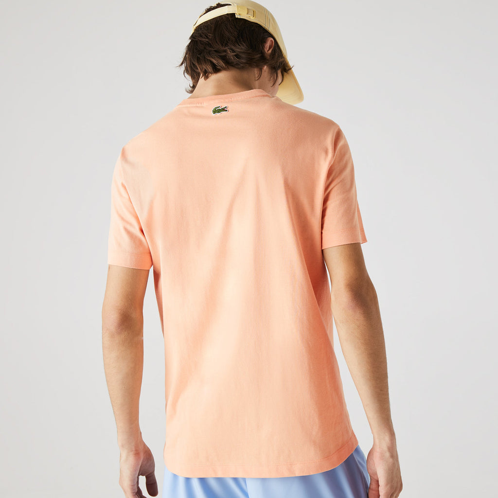 Lacoste Men’s Crew Neck Print Lettering Cotton T-shirt