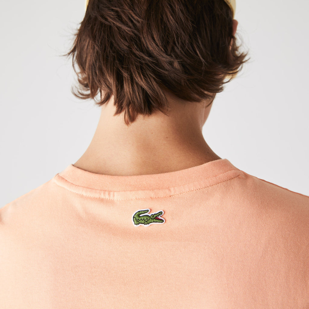 Lacoste Men’s Crew Neck Print Lettering Cotton T-shirt