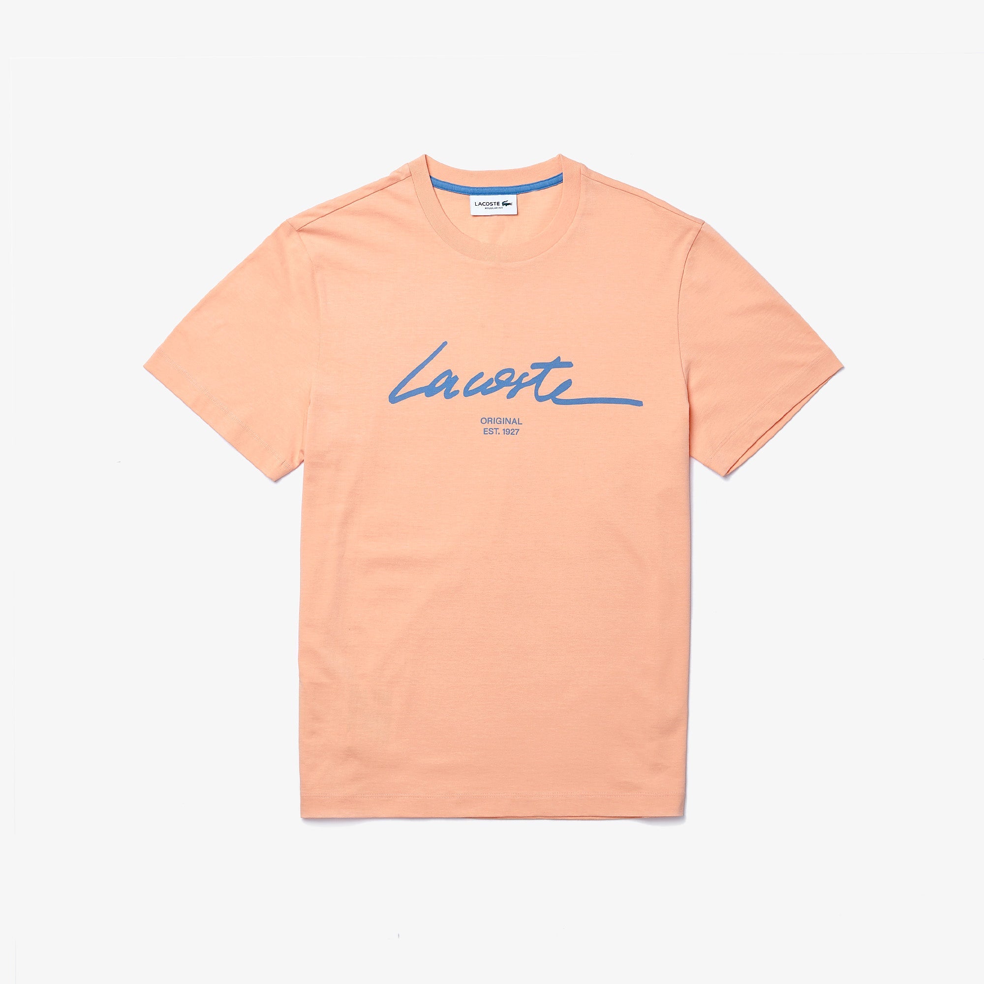 Lacoste Men’s Crew Neck Print Lettering Cotton T-shirt