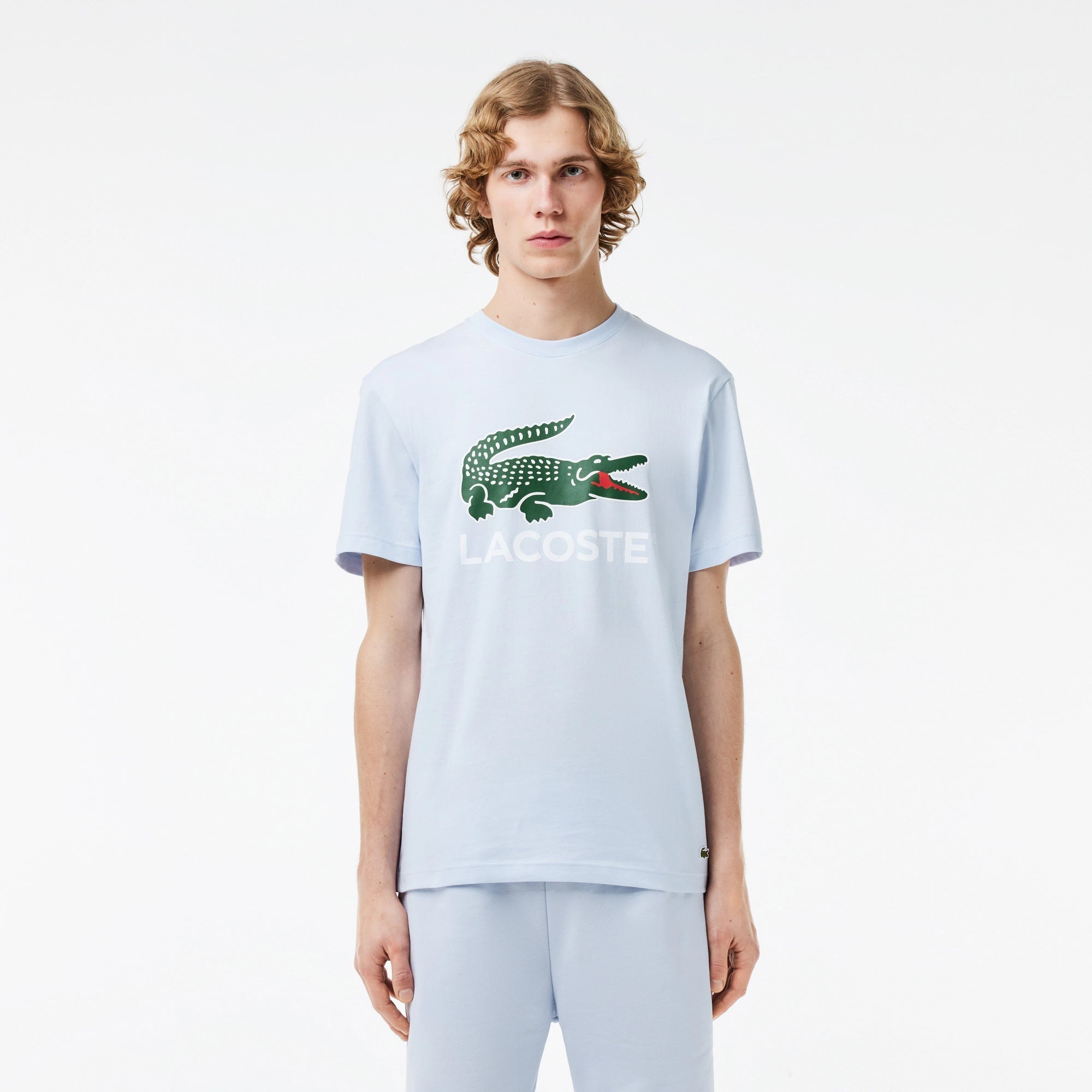 Lacoste Men's Cotton Jersey Signature Print T-Shirt
