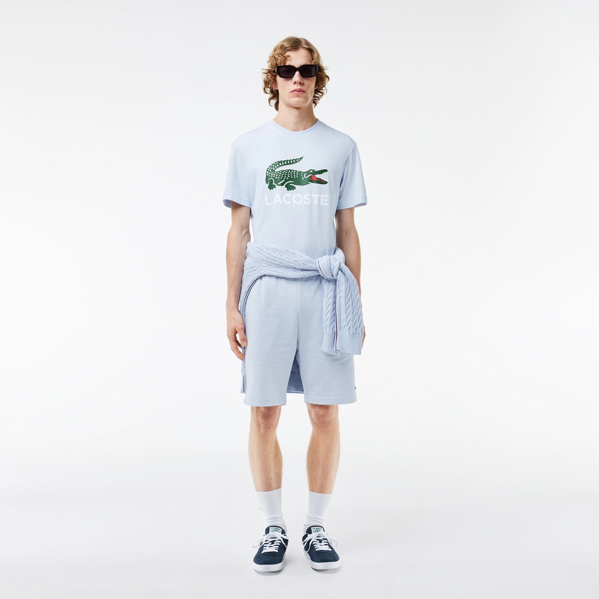 Lacoste Men's Cotton Jersey Signature Print T-Shirt