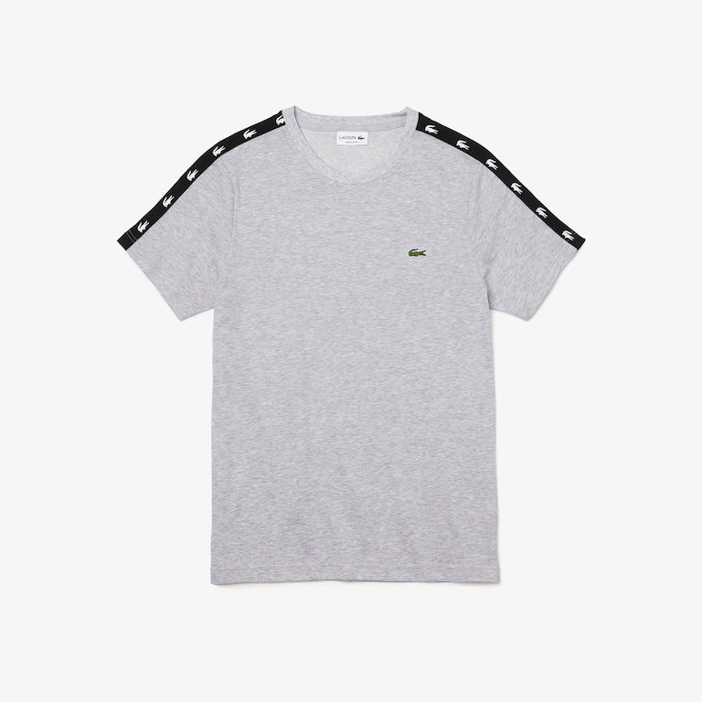 Lacoste Men's Crew Neck Crocodile Bands T-Shirt