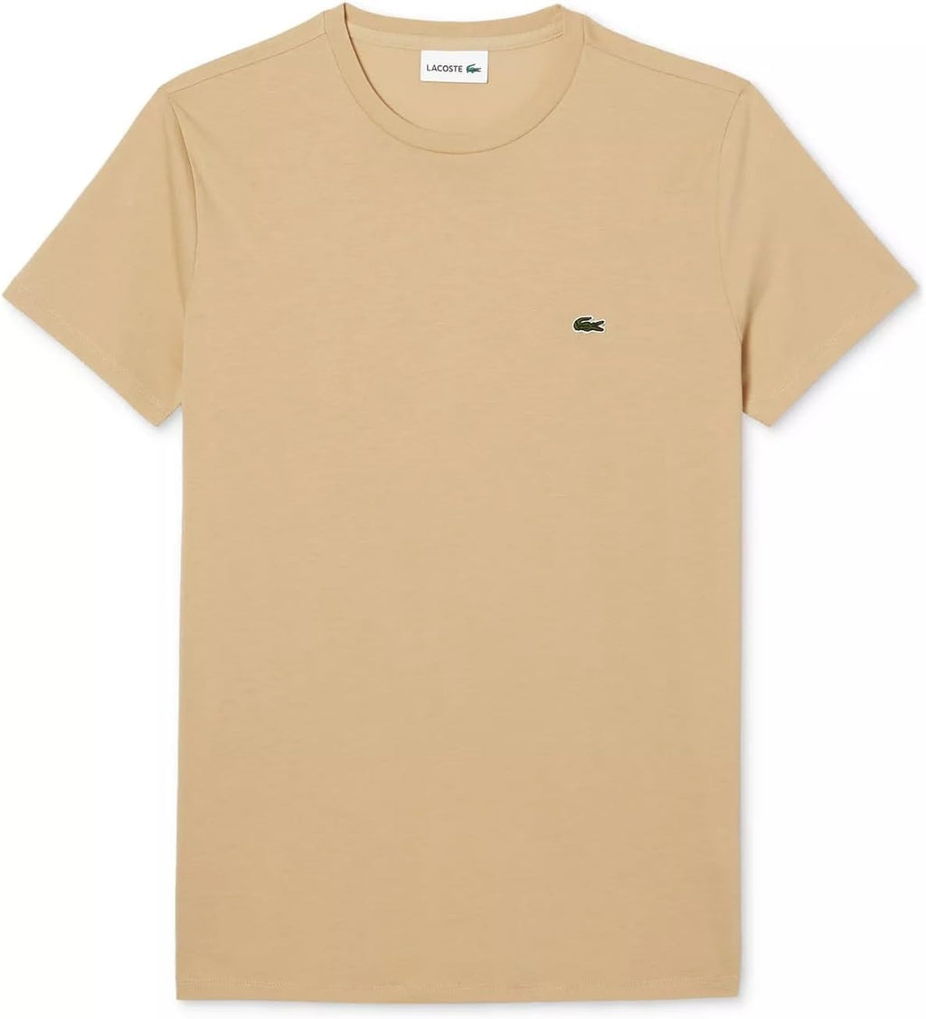 Lacoste mens Short Sleeve Crew Neck Pima Cotton Jersey T-shirt