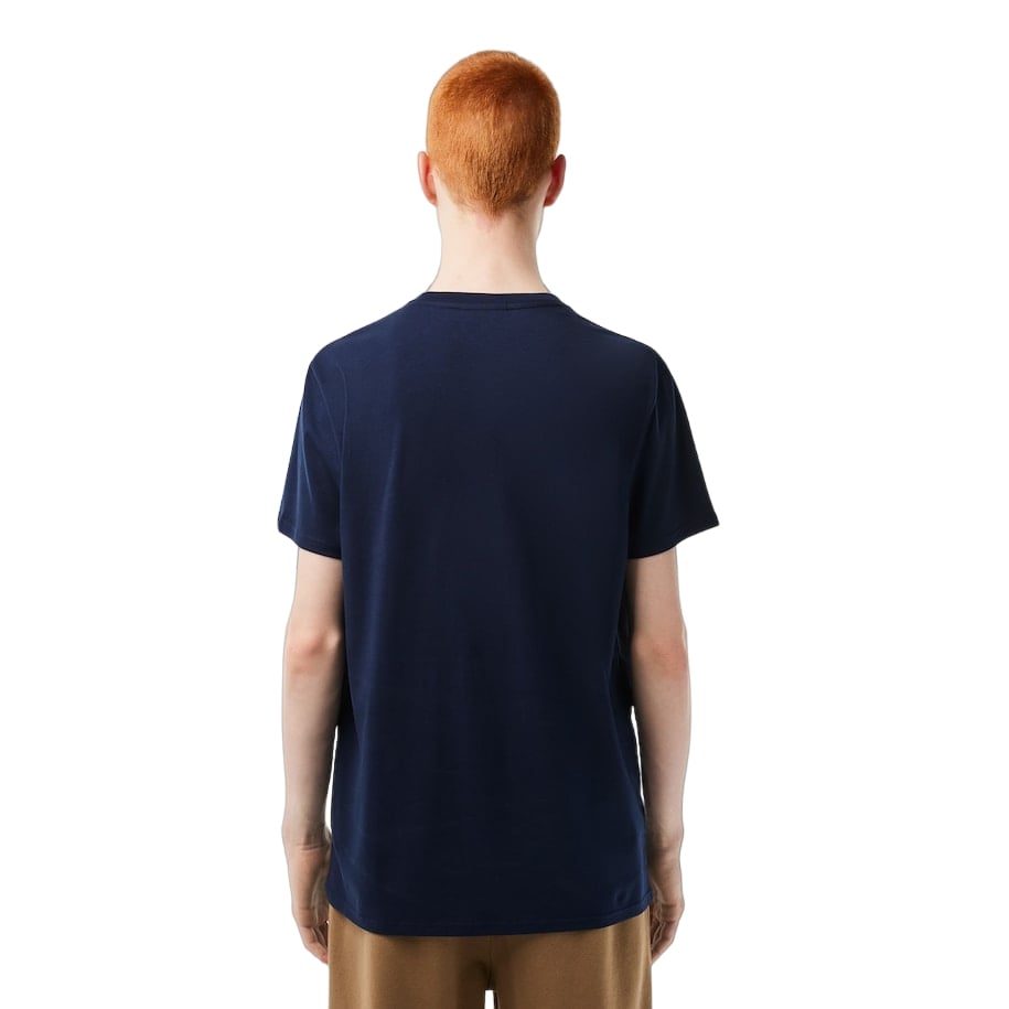 Lacoste mens Short Sleeve Crew Neck Pima Cotton Jersey T-shirt