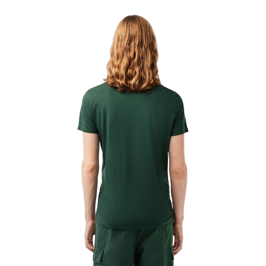 Lacoste mens Short Sleeve Crew Neck Pima Cotton Jersey T-shirt
