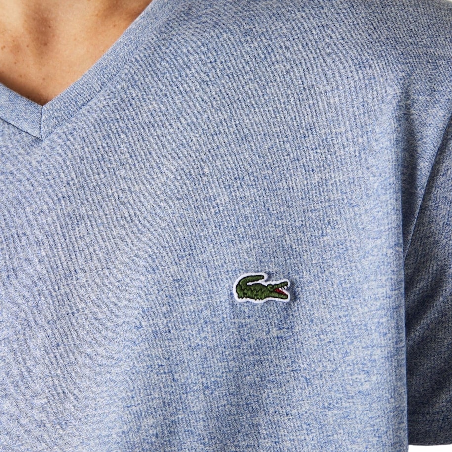 Lacoste Men's Short Sleeve V-Neck Pima Cotton Jersey T-Shirt