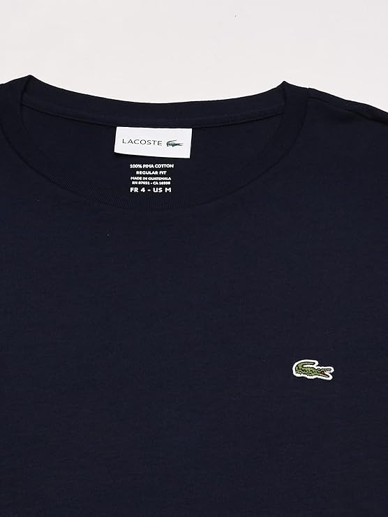 Lacoste Men's Long Sleeve Jersey Pima Regular Fit Crewneck T-Shirt