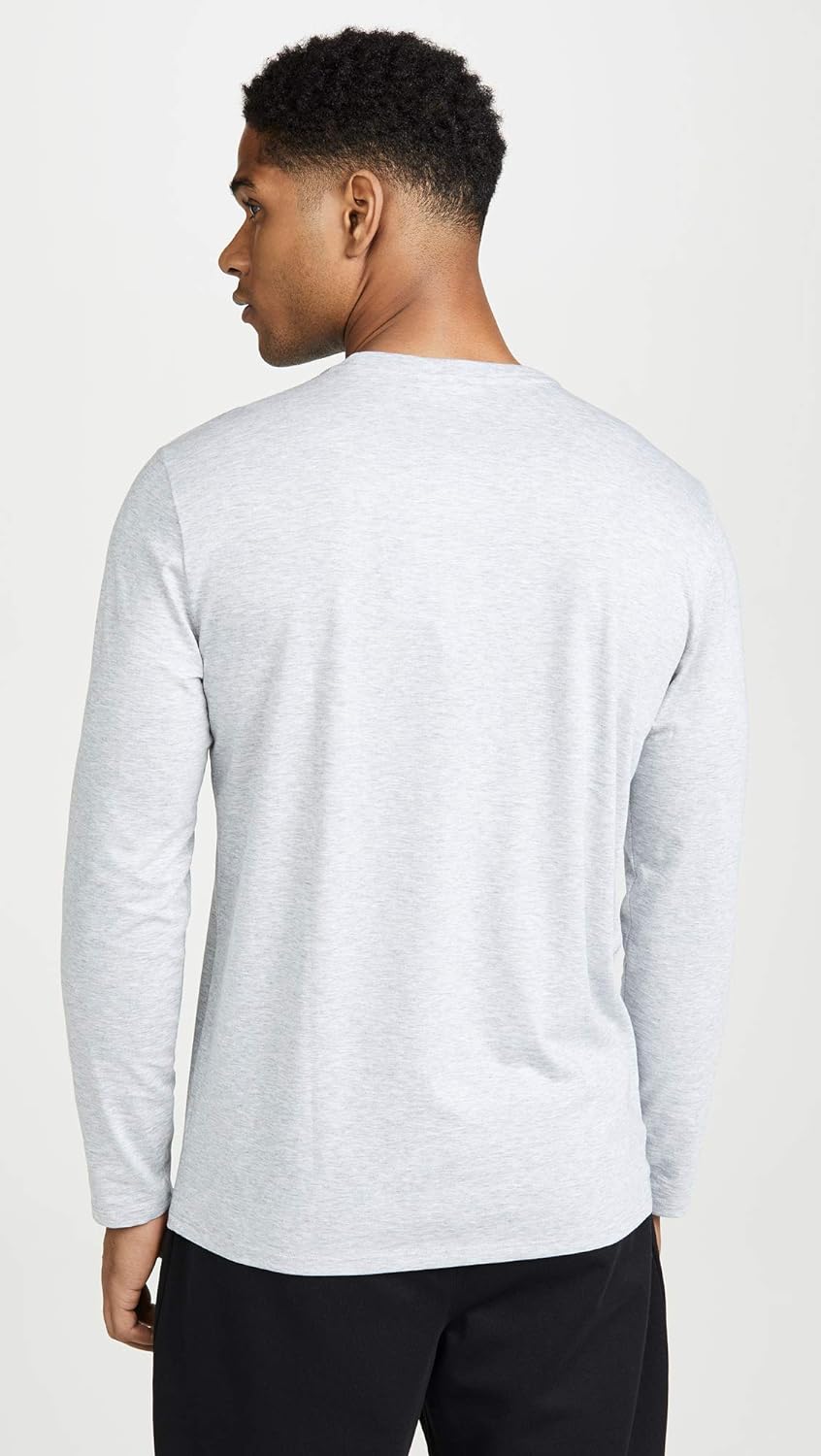 Lacoste Men's Long Sleeve Jersey Pima Regular Fit Crewneck T-Shirt