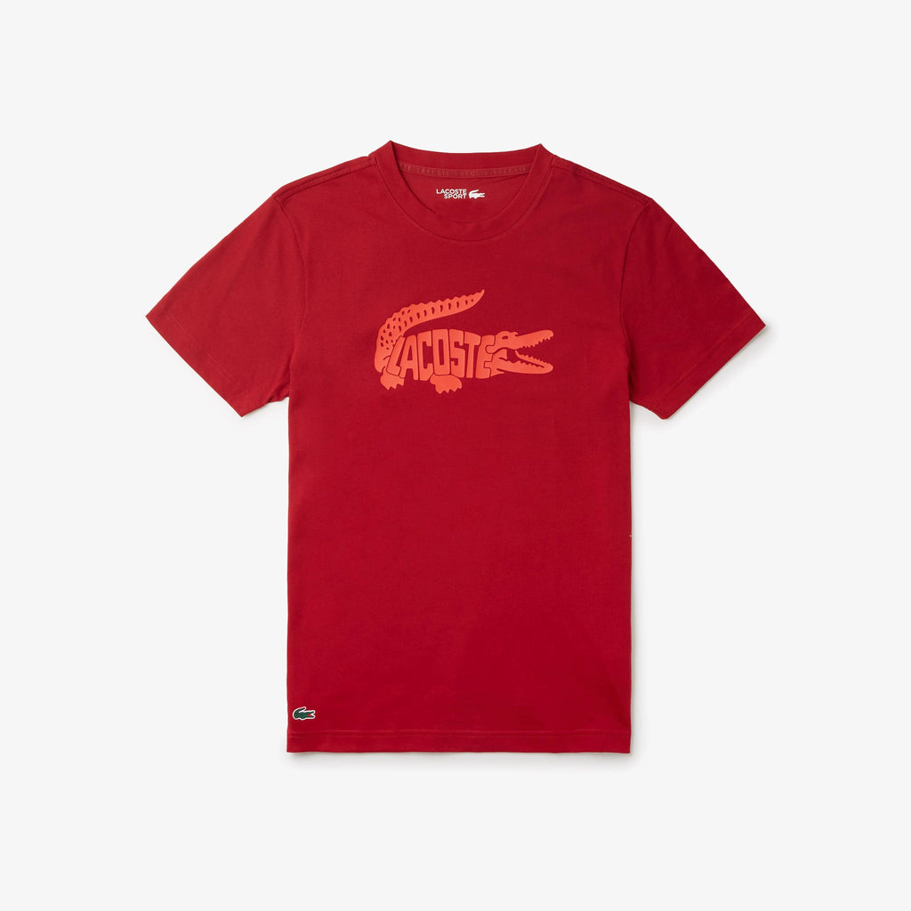 Lacoste Men's Sport Ultra-Dry Croc Print T-Shirt
