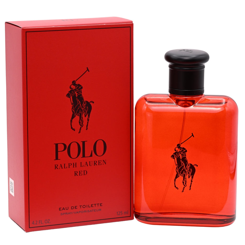 Polo Red by Ralph Lauren Eau De Toilette Spray for Men 4.2 oz