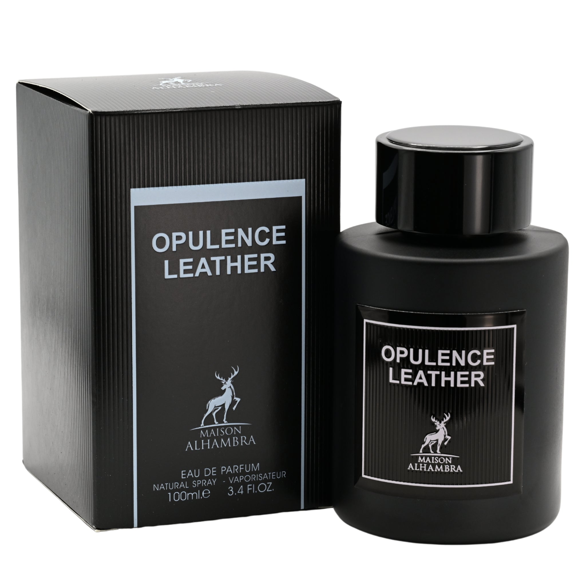 Opulence Leather by Maison Alhambra Cologne Men EDP 3.4 oz