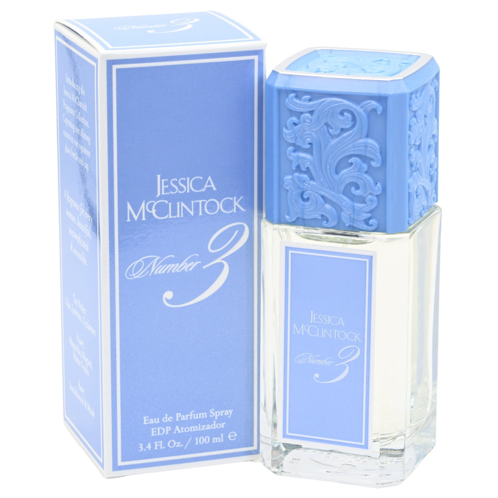 Jessica McClintock Number 3 Eau De Parfum Spray for Women 3.4 oz