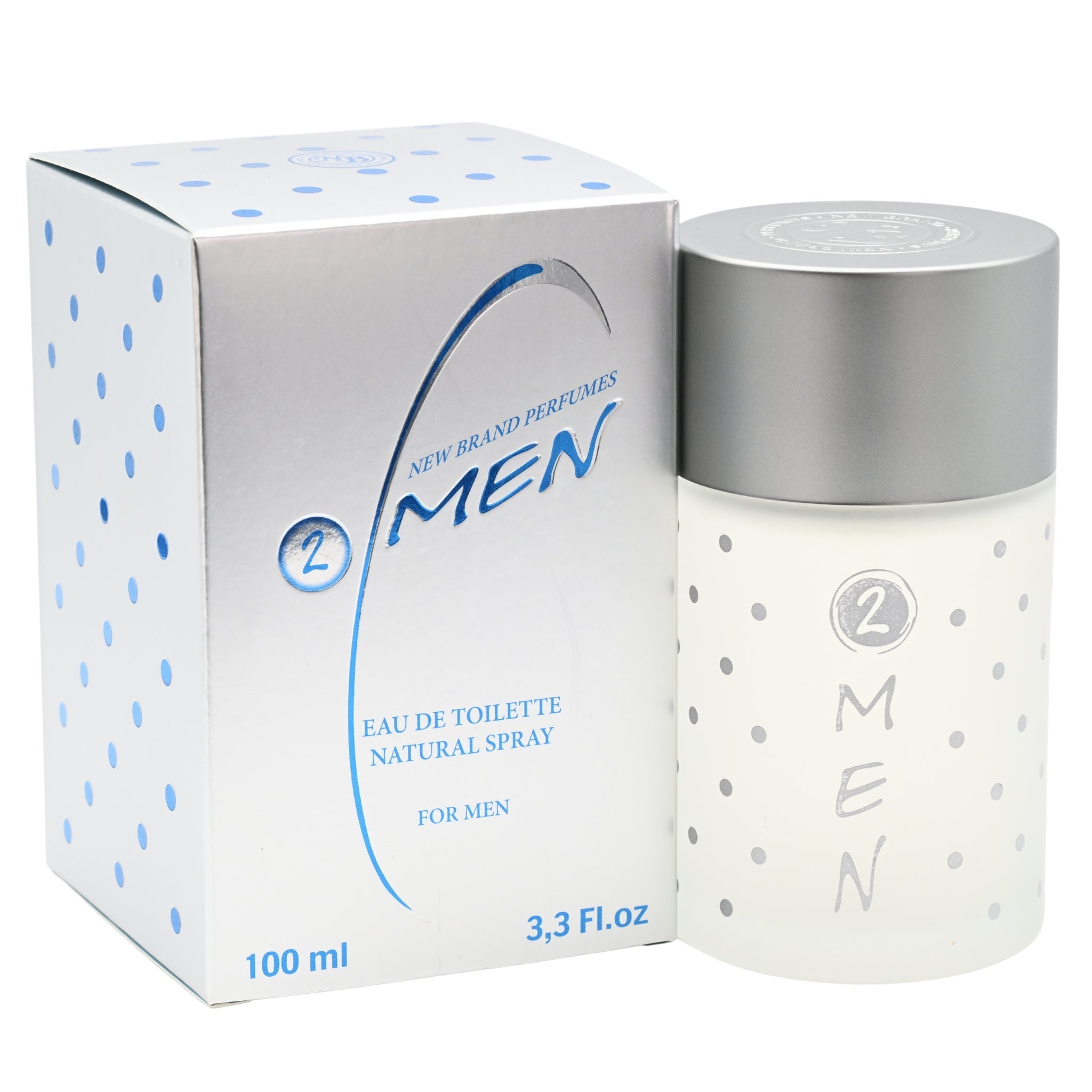 New Brand 2 Men for Men 3.3 oz EDT Spray