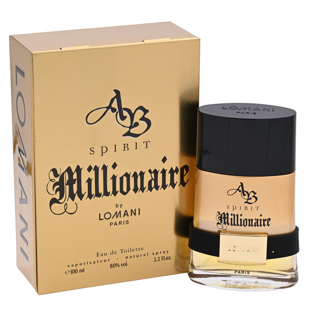 AB Spirit Millionaire by Lomani for Men EDT Spray 3.4 oz