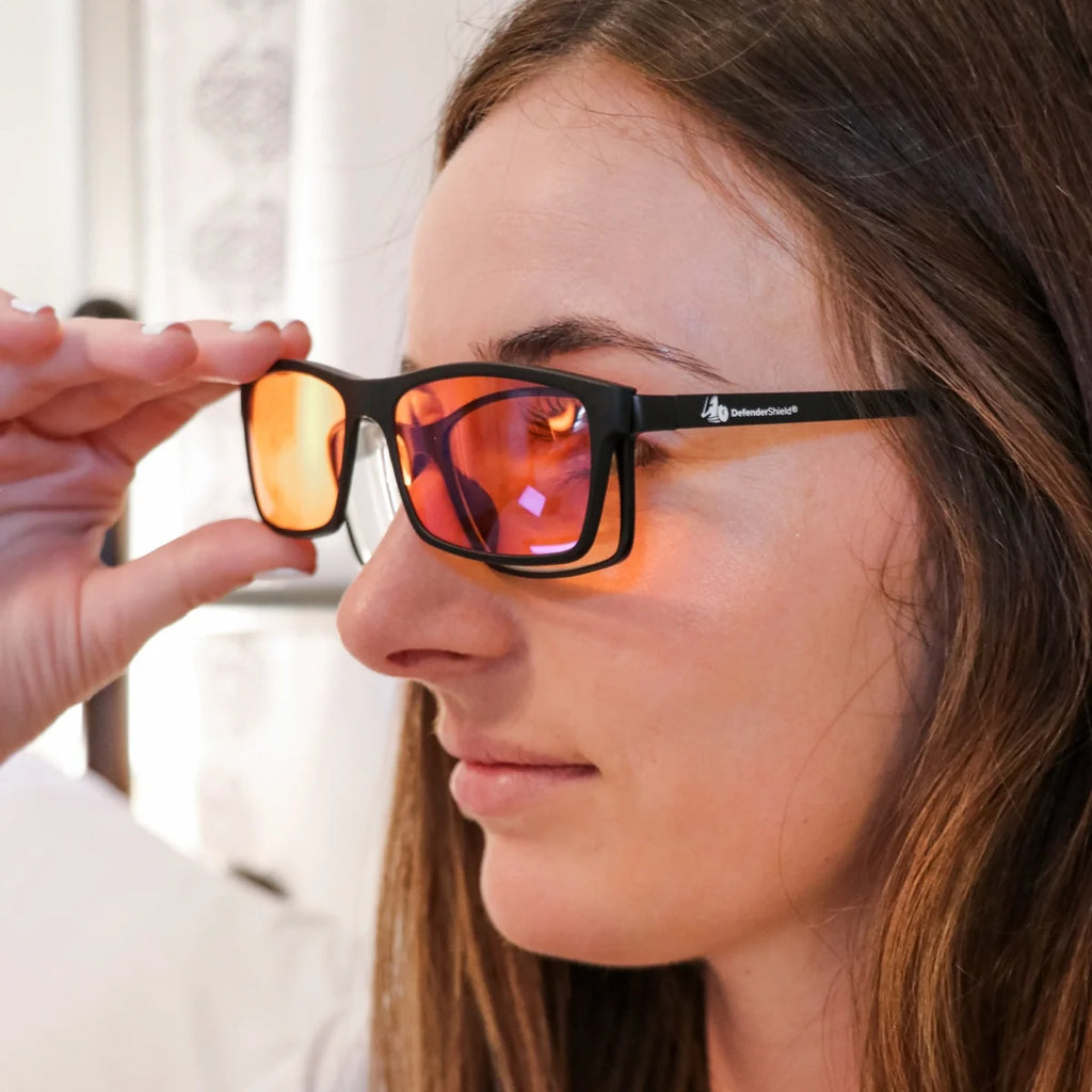 Versa Blue Light Blocking Glasses – with Interchangeable 50% and 99% Blocking Lenses