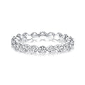 Rodiffy Moissanite 1.5 Ct Round Cut White Gold Anniversary Ring