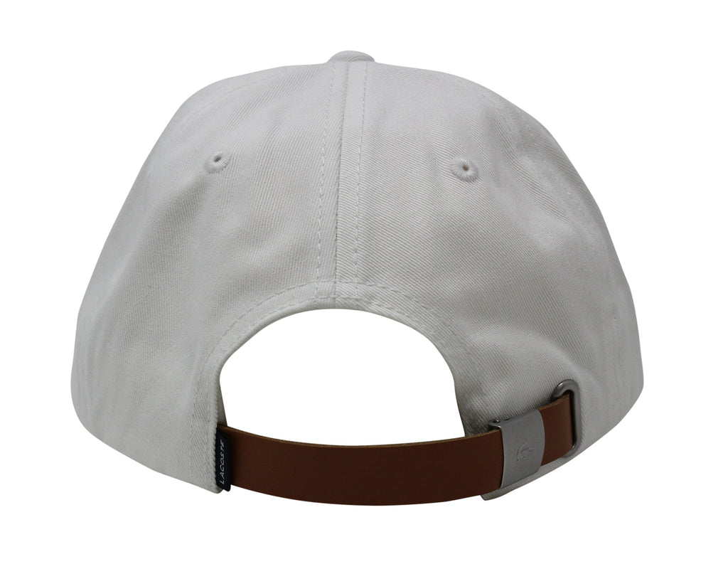 Lacoste Men's Classic Large Croc Logo Cap with Leather Strap