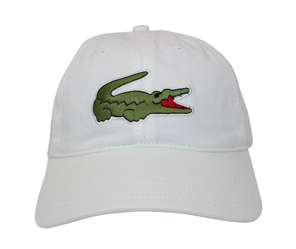 Lacoste Men's Classic Large Croc Logo Cap with Leather Strap
