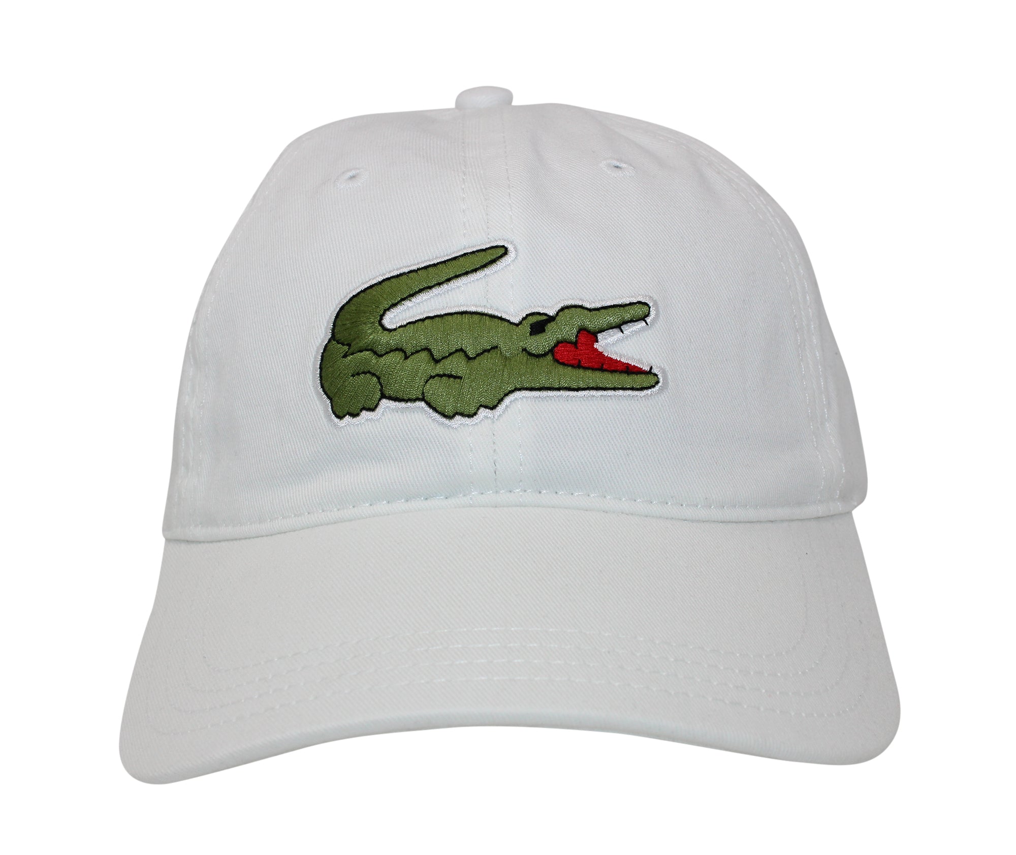 Lacoste Men's Classic Large Croc Logo Cap with Leather Strap