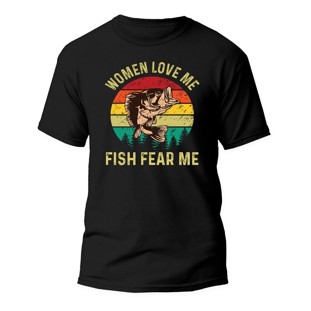 Women Love Me Fish Hate Me Man T-Shirt