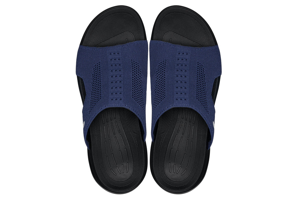 CALTO - X1659 - 2 Inches Taller (Black/Knitted Navy)