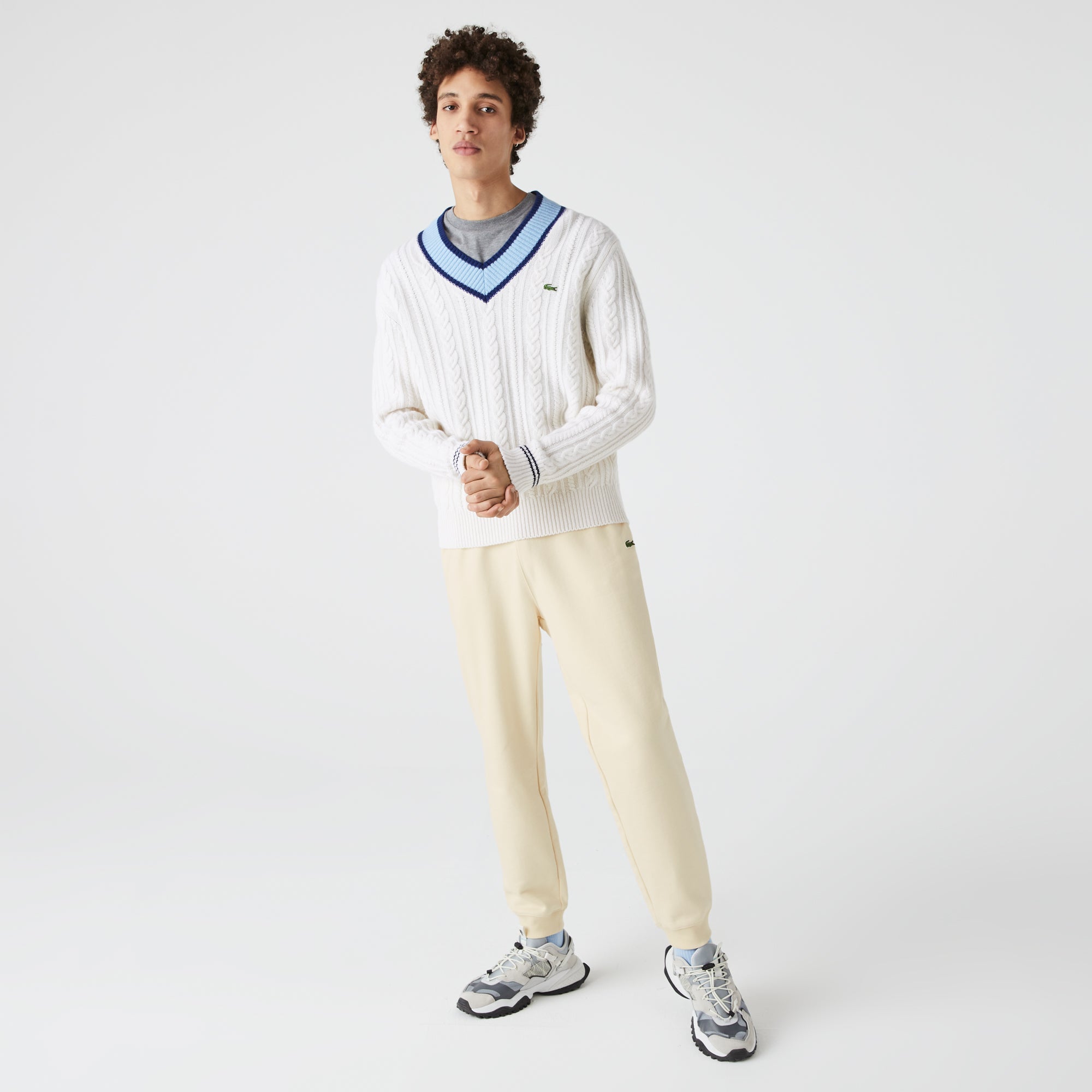 Lacoste Men's Organic Cotton Fleece Jogging Pants